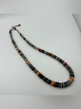 Share Sterling Spiny Oyster Orange Graduated Beaded Necklace